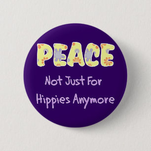 Niet alleen voor Hippies Ronde Button 5,7 Cm