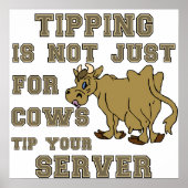 Niet alleen voor Koeien Tip uw serverPoster Poster (Voorkant)