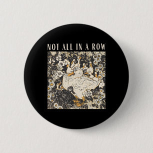 Niet allemaal op een rij grappige eend vintage ret ronde button 5,7 cm