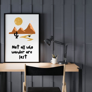 Niet allen die de wand verloren - de illustratie v poster