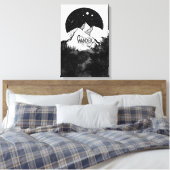 Niet allen die WANDER zijn verloren illustratie ci Canvas Afdruk (Insitu (Slaapkamer))