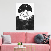 Niet allen die WANDER zijn verloren illustratie ci Canvas Afdruk (Insitu (Woonkamer))