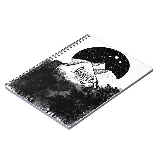 Niet allen die WANDER zijn verloren illustratie ci Notitieboek (Linkerzijde)