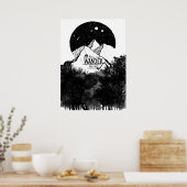 Niet allen die WANDER zijn verloren illustratie ci Poster (Keuken)