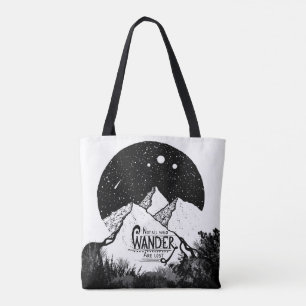 Niet allen die WANDER zijn verloren illustratie ci Tote Bag