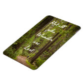 Niet allen die wit text-Hiker in Tall Bomen verkna Magneet (Linkerzijde)