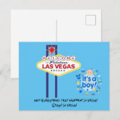 Niet alles in Vegas is een jongen. Briefkaart (Voorkant / Achterkant)