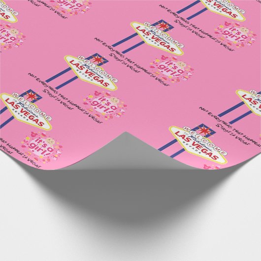 Niet alles in Vegas is een meisje. Cadeaupapier (Hoek)