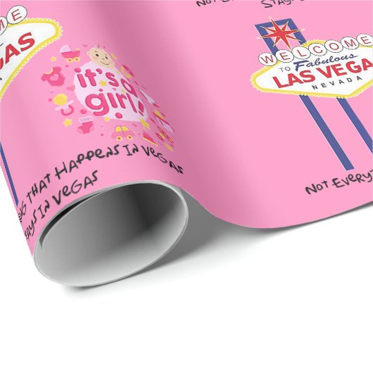 Niet alles in Vegas is een meisje. Cadeaupapier (Rol Hoek)