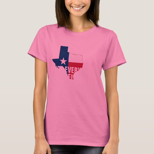 niet alles is vlak in texas thorax humor t-shirt (Voorkant)