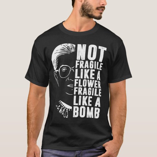 Niet als een bloem, maar als een bomwand. t-shirt (Voorkant)