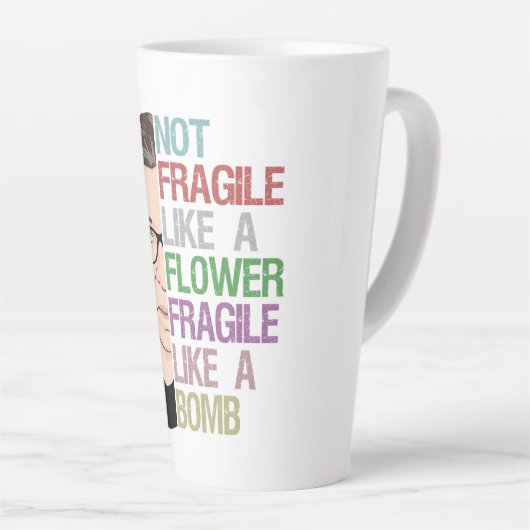 Niet als een fluitje als een bomb latte mok (Rechterhoek)