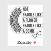 Niet als een fluitje als een bomb sticker (Vel)