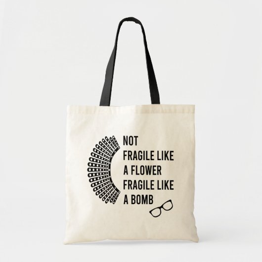 Niet als een fluitje als een bomb tote bag (Voorkant)
