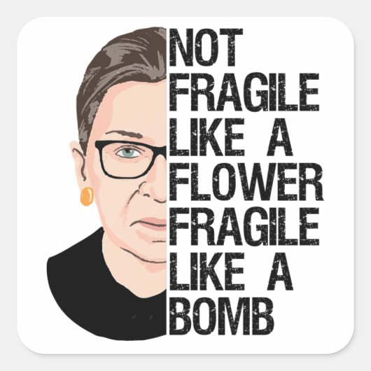 Niet als een fluitje als een bomb vierkante sticker (Voorkant)