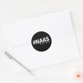 Niet als een service | NAAS Tech Humor Ronde Sticker (Envelop)