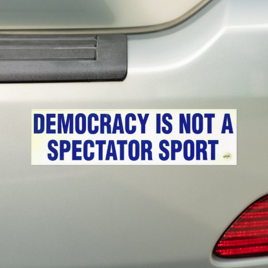 Niet als toeschouwer sport - Bumpersticker (Op auto)