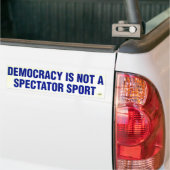 Niet als toeschouwer sport - Bumpersticker (Op Truck)