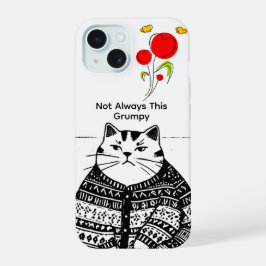 Niet Altijd Chagrijnige Kat Phonehoes iPhone 15 Case