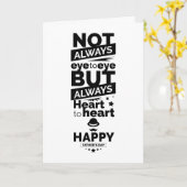 Niet altijd van oog tot oog, maar altijd van hart  kaart (Gele Bloem)