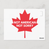 Niet Amerikaans, geen Briefkaart (Achterkant)