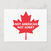 Niet Amerikaans, geen Briefkaart (Voorkant)