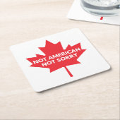 Niet Amerikaans, geen papieren Onderzetter (Schuin)