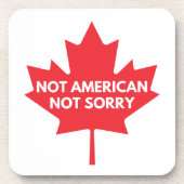 Niet Amerikaans, geen plastic Onderzetter (Voorkant)