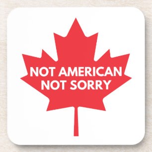 Niet Amerikaans, geen plastic Onderzetter