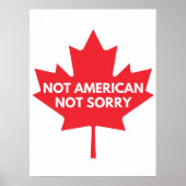 Niet Amerikaans, geen Poster (Voorkant)