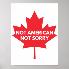 Niet Amerikaans, geen Poster
