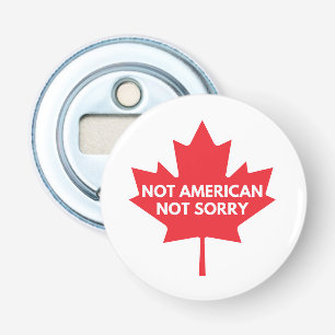 Niet Amerikaans, geen spijt van flesopener Button Flesopener