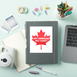 Niet Amerikaans, geen spijt van vinyl Sticker