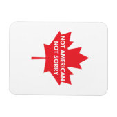 Niet Amerikaans, niet sorry koelkastmagneet Magneet (Horizontaal)