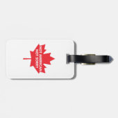 Niet Amerikaans, niet sorry papieren bekers Bagagelabel (Achterkant horizontaal)