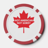 Niet Amerikaans, niet sorry voor pokerchips (Achterkant)
