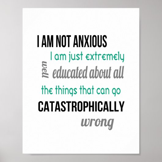 Niet Angstig (standaard fotolijst formaat) Poster (Voorkant)