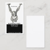 Niet apen rond jonge aap visitekaartje (Voorkant / Achterkant)