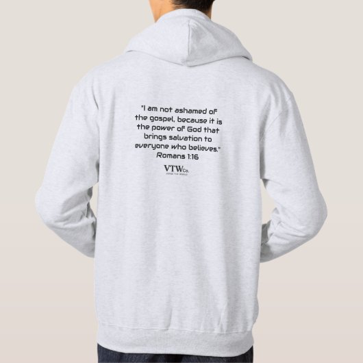Niet-apologetische Mannen Hoodie (Achterkant)
