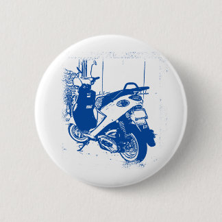 Niet-Apparel Blue Buddy Scooter Ronde Button 5,7 Cm