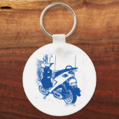 Niet-Apparel Blue Buddy Scooter Sleutelhanger (Voorkant)