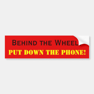 Niet appen/praten tijdens het rijden bumpersticker