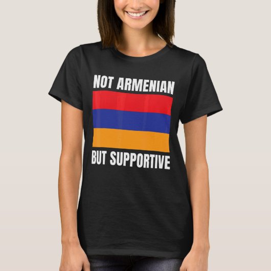 Niet Armenië maar Armenië steunt de vlag T-shirt (Voorkant)