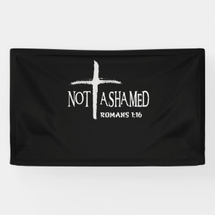 Niet Ashamed Romans 116 Jesus Christelijke Spandoek
