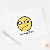 Niet Awsome wil niet Ronde Sticker (Envelop)