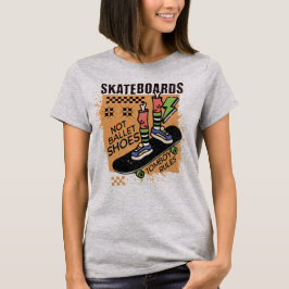 Niet Balletschoenen Tomboy Regels Meisje T-shirt