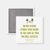 Niet bang - Motivatie magneet (Voorkant / Achterkant)