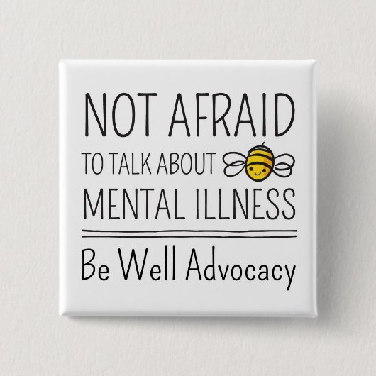 Niet bang om over psychische Button te praten (Voorkant)