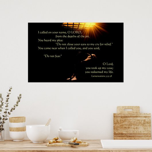 Niet bang poster (Keuken)