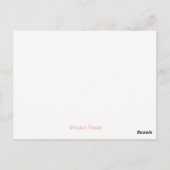 Niet bang~Rozen Briefkaart (Achterkant)